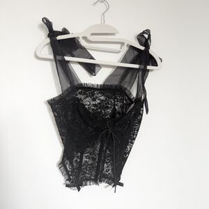 Black corset top